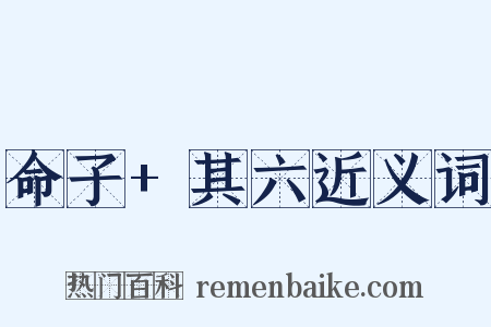 命子+其六近义词是什么意思的图片